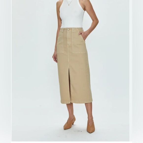 NWT Pistola Pamela Utility Skirt in Latte - Picture 1 of 11